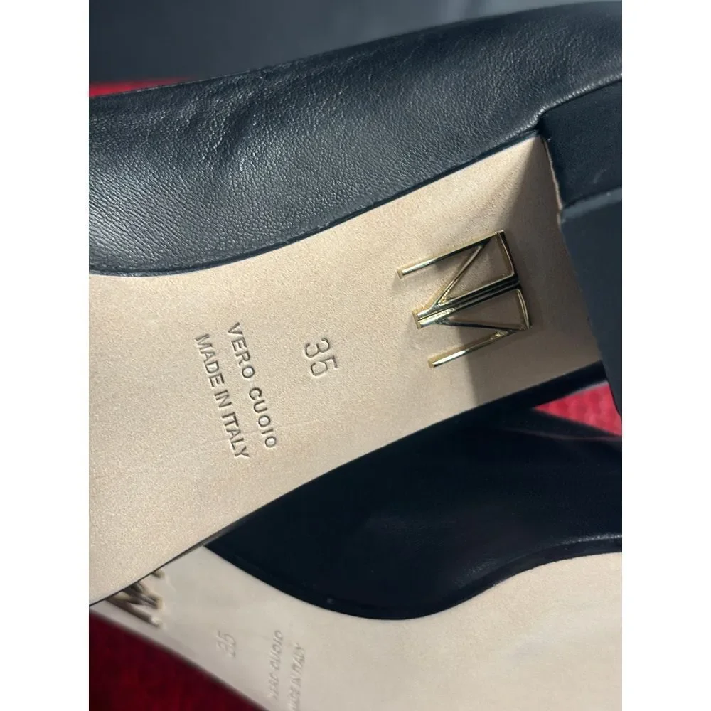 Tamara Mellon NIB Caress Ankle 55‎ Leather Stretch Nappa Boots Black EU 35/US5